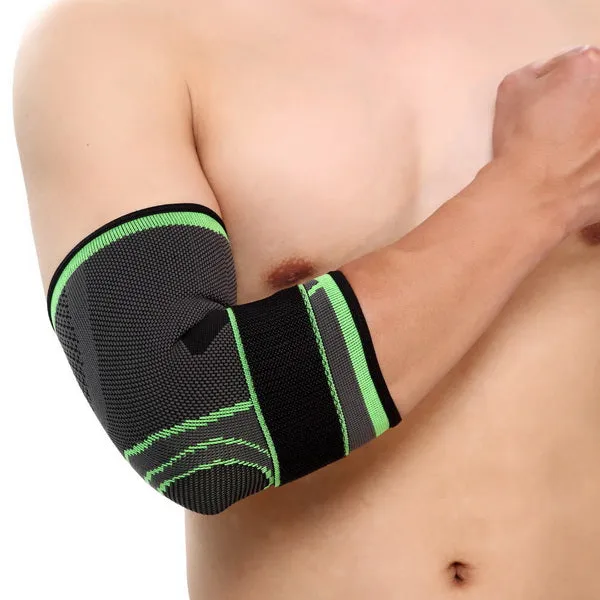 2018 Elastic Bandage Gym Sport Compression Adjustable Elbow Protective Pad Absorb Sweat Basketball Tennis Arm Sleeve Warmer