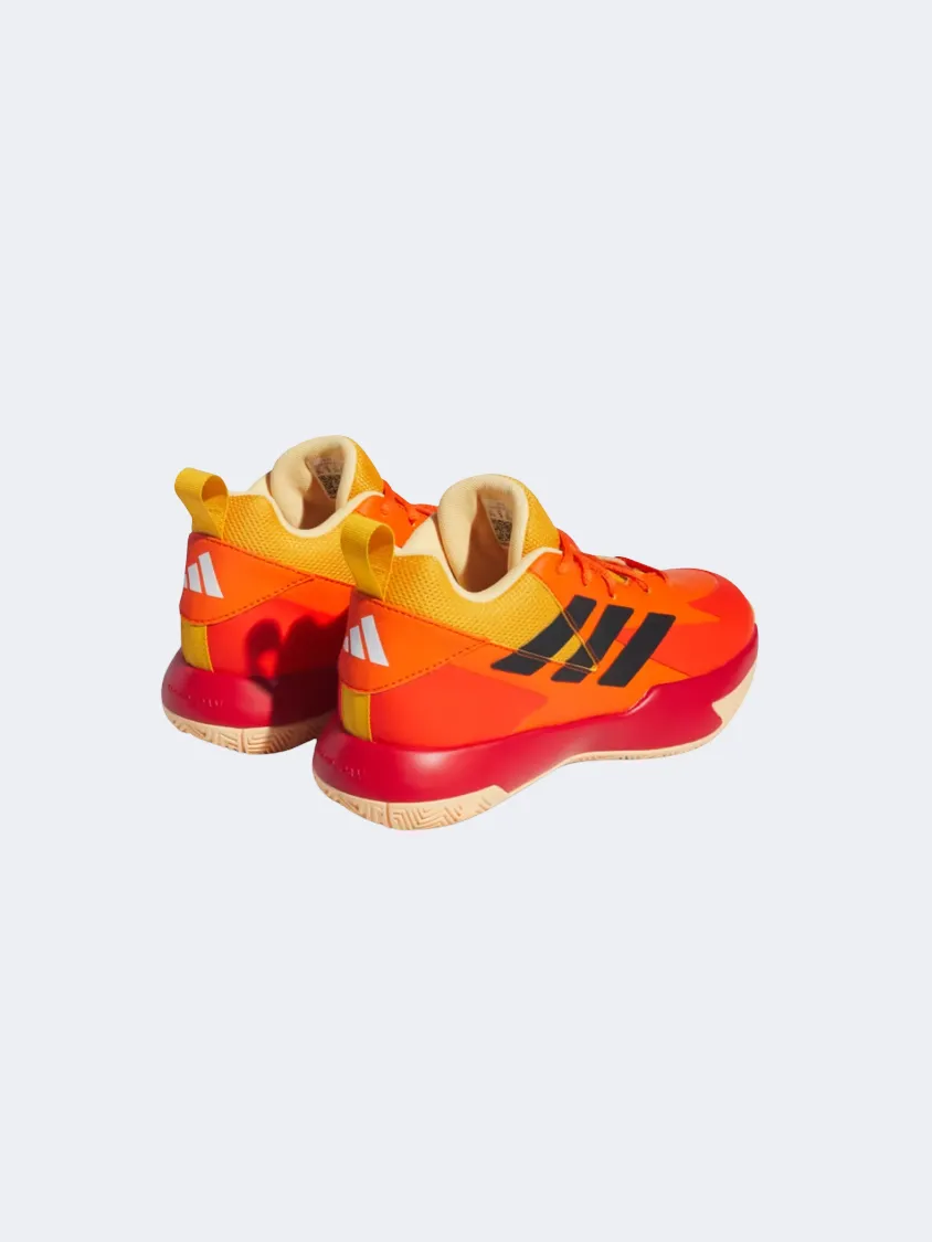 Adidas Cross Em Up Select Gs Basketball Shoes Orange/Carbon/Gold