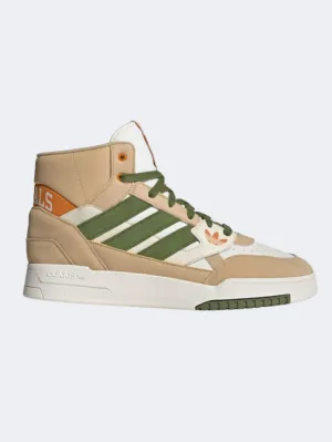 Adidas Drop Step Men Original Shoes Beige/White/Green