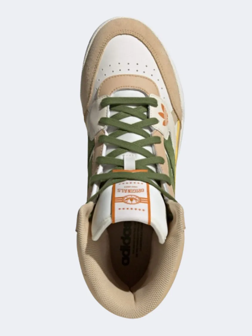 Adidas Drop Step Men Original Shoes Beige/White/Green