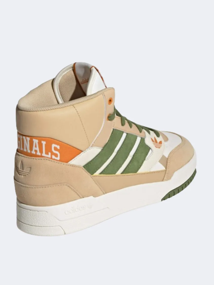 Adidas Drop Step Men Original Shoes Beige/White/Green