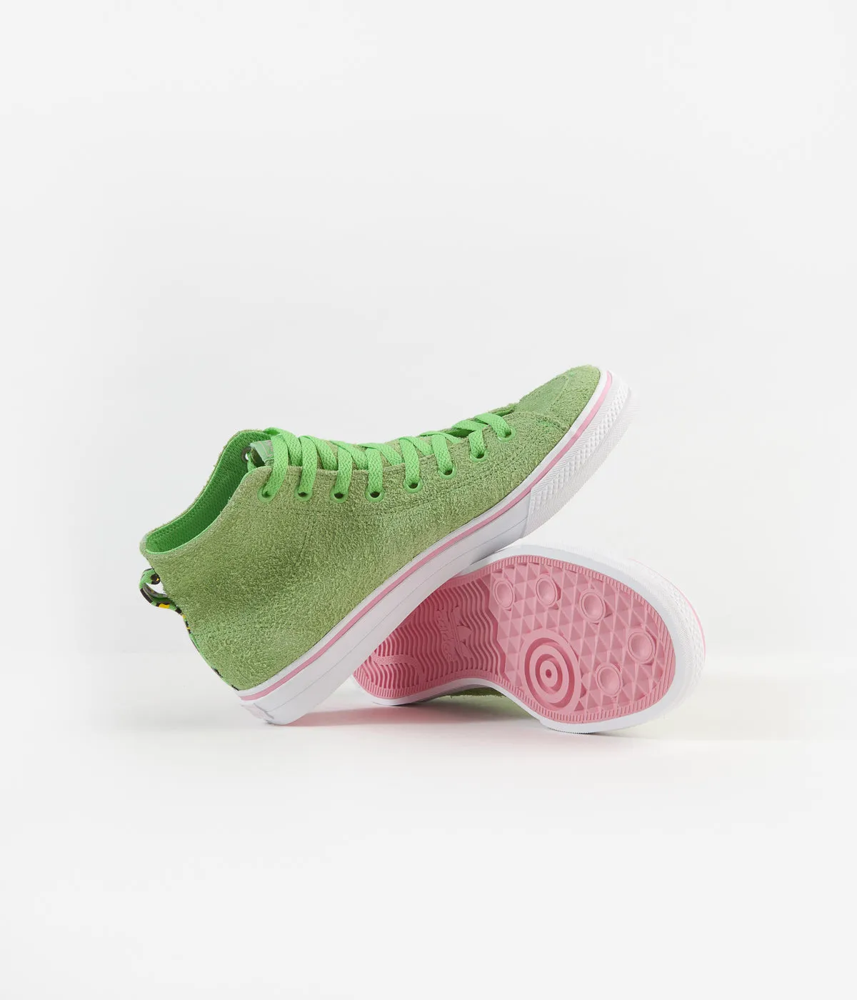 Adidas Nizza Hi RFS 'Na-Kel' Shoes - Green / White / Pink