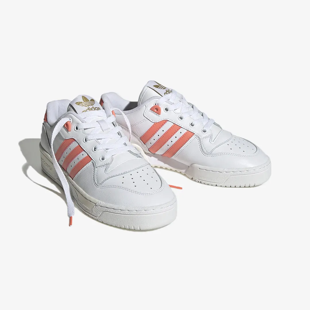 Adidas Originals | WMN'S RIVALRY LOW  { WHITE/GOLD METALLIC