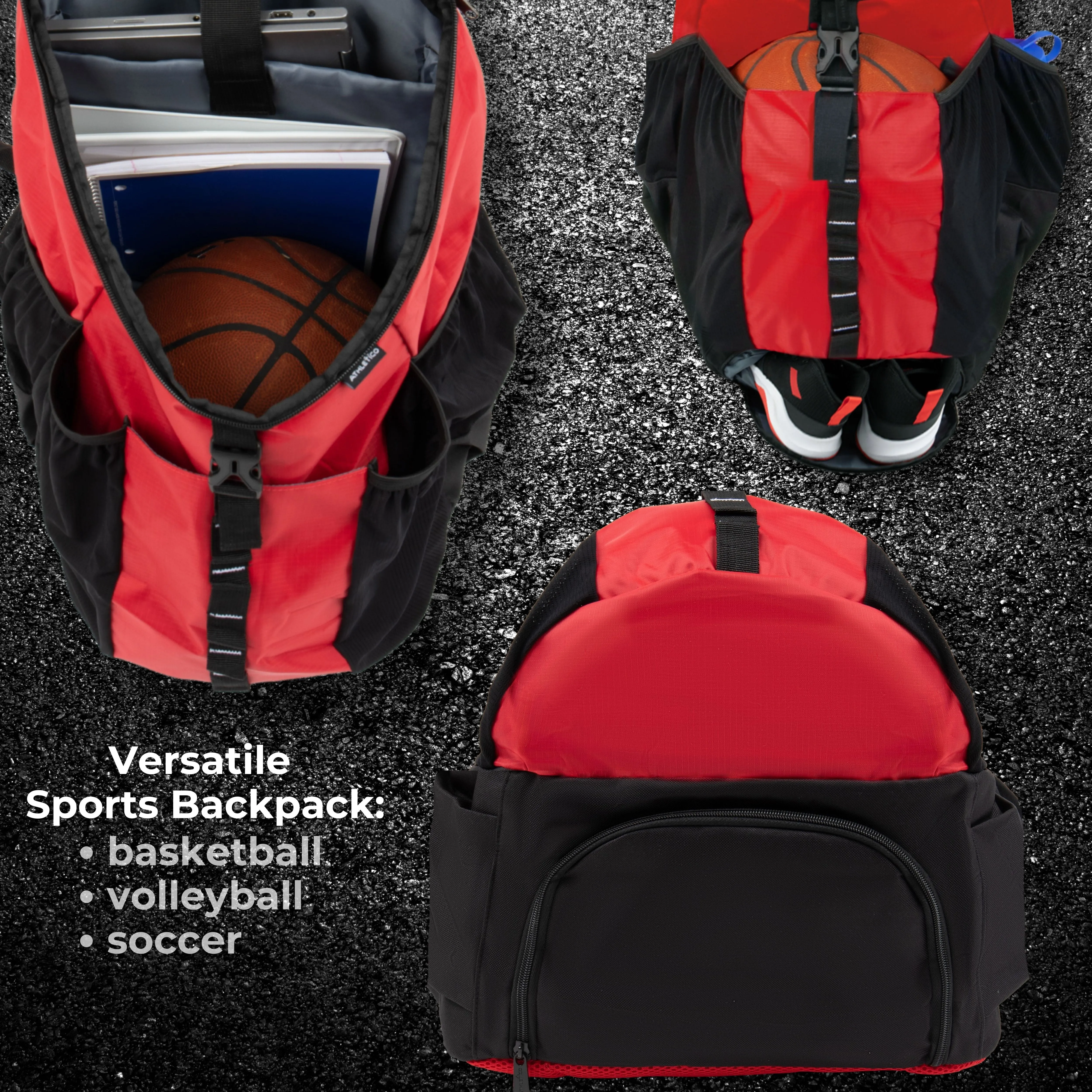 Athletico Streetball Basketball Backpack