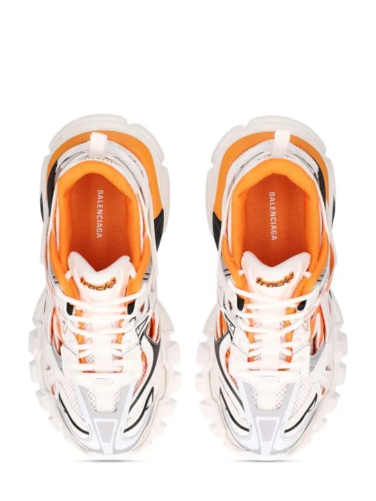 Balenciaga   Track 2 mesh &amp; nylon lace-up sneakers 