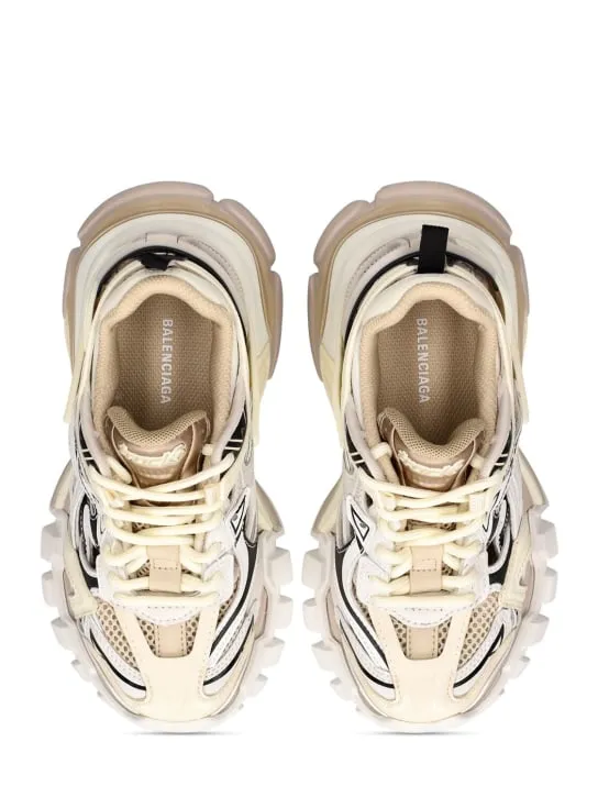 Balenciaga   Track.2 mesh &amp; nylon lace-up sneakers 