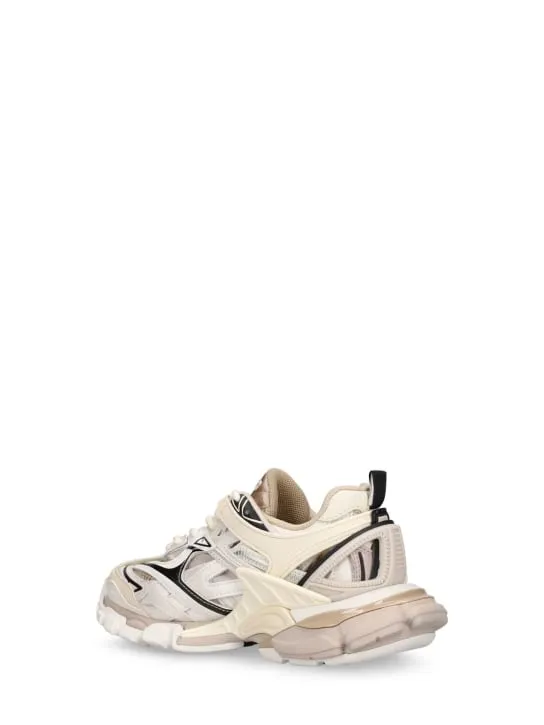 Balenciaga   Track.2 mesh &amp; nylon lace-up sneakers 