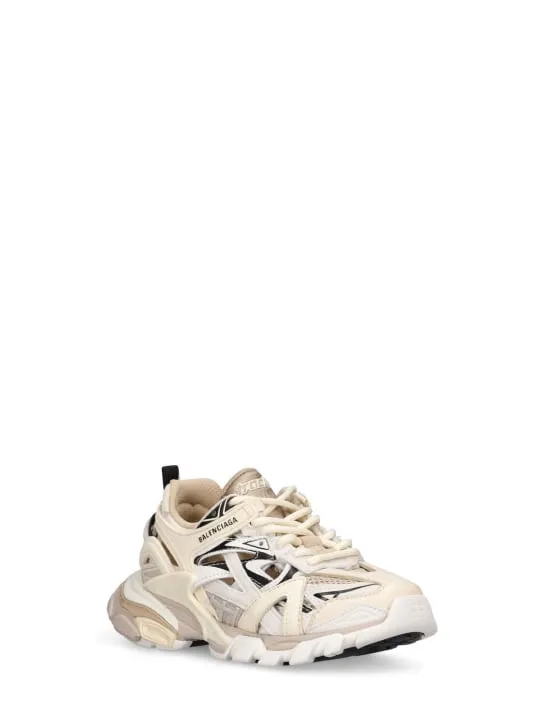 Balenciaga   Track.2 mesh &amp; nylon lace-up sneakers 