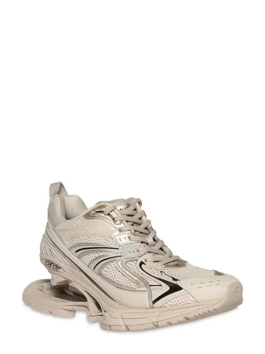 Balenciaga   X-Pander mesh &amp; faux leather sneakers 