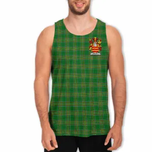 Ballet Irish Clan Tartan Men's Tank Top with Coat of Arms