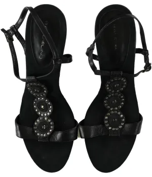 Bandolino Womens Studded T-Strap Heels