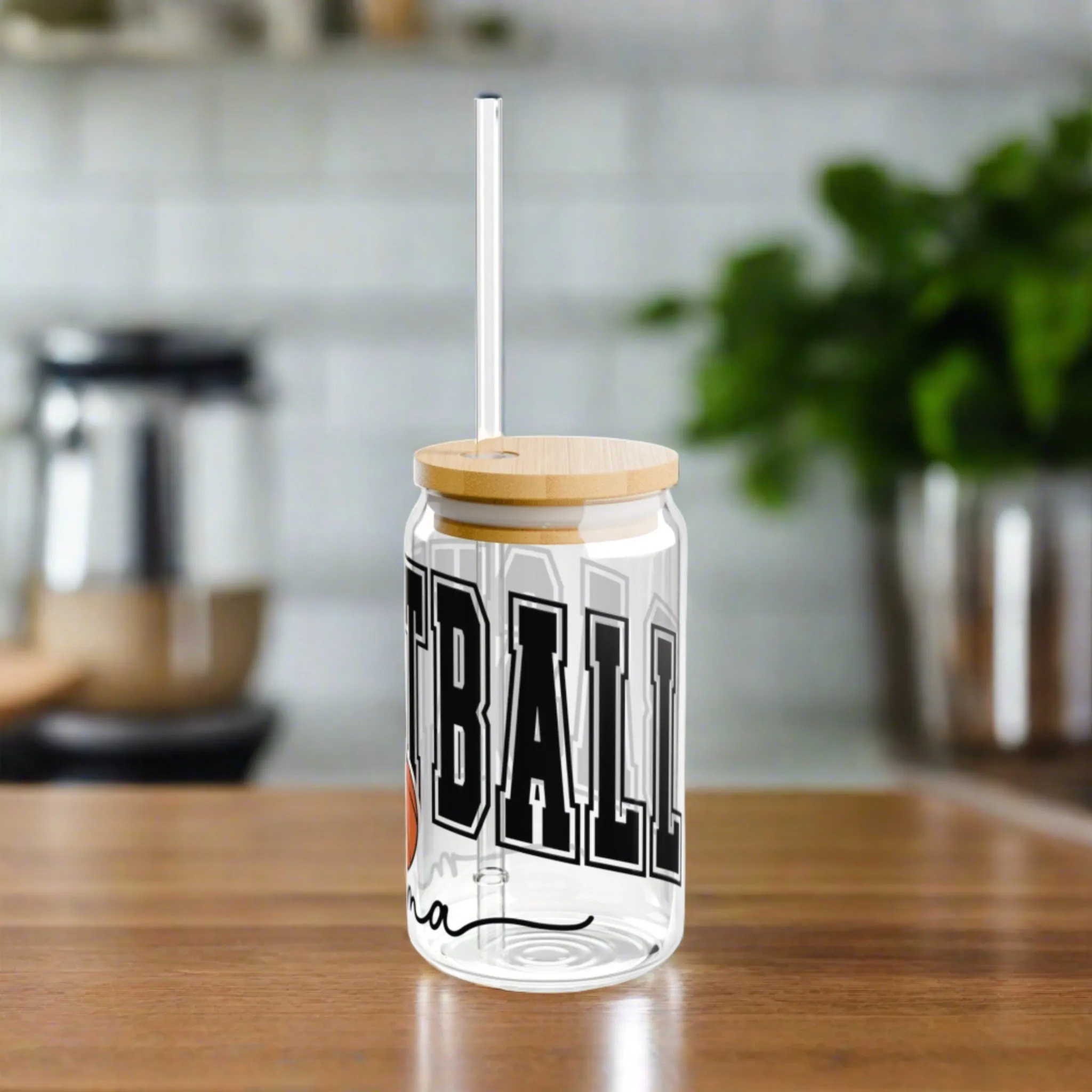 Basketball Mama | Sipper Glass, 16oz