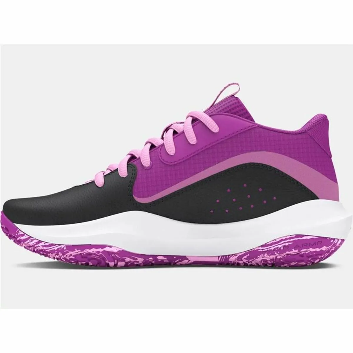 Basketball Shoes for Adults Under Armour Gs Lockdown Purple