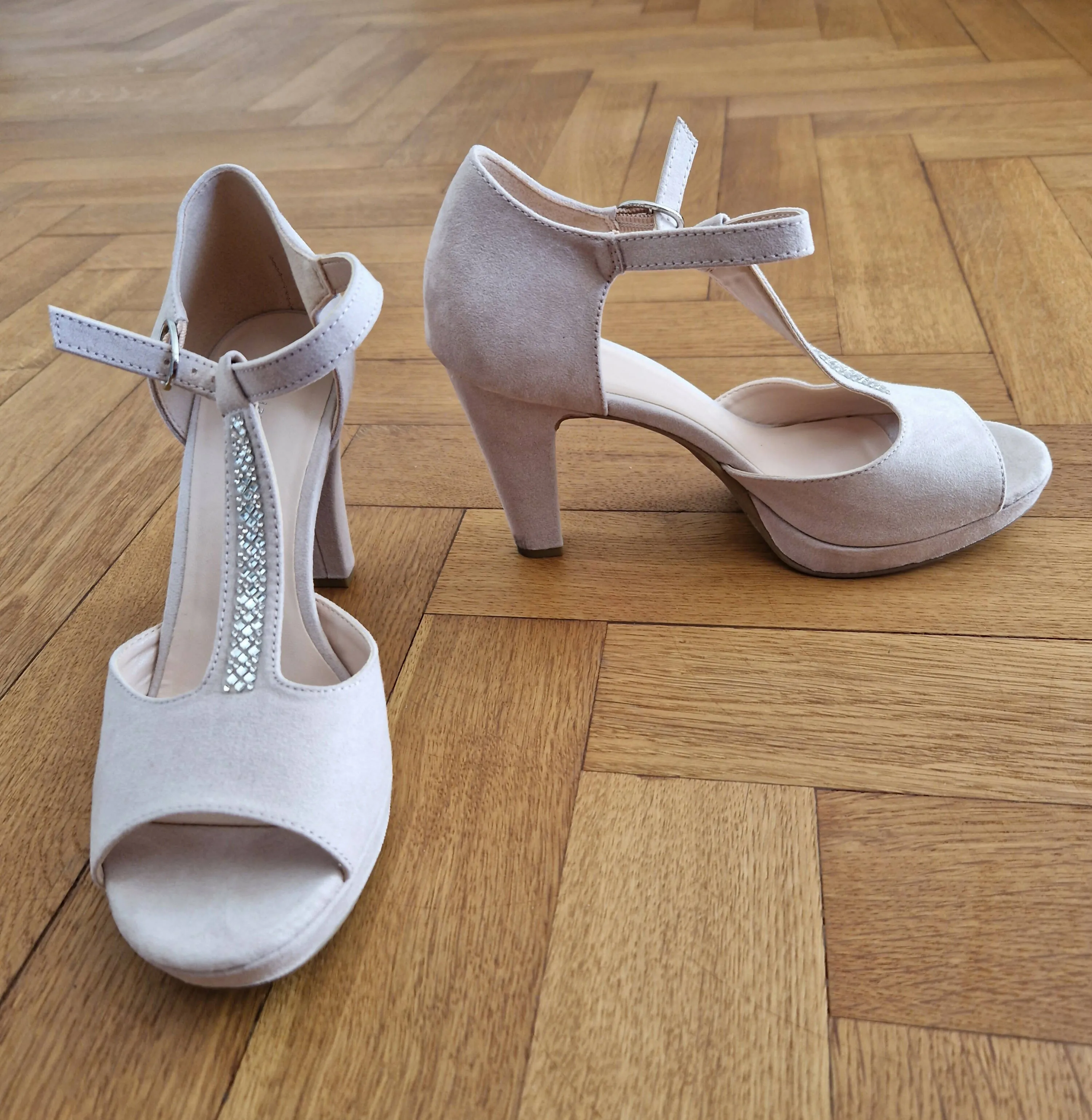 Beige High Heels