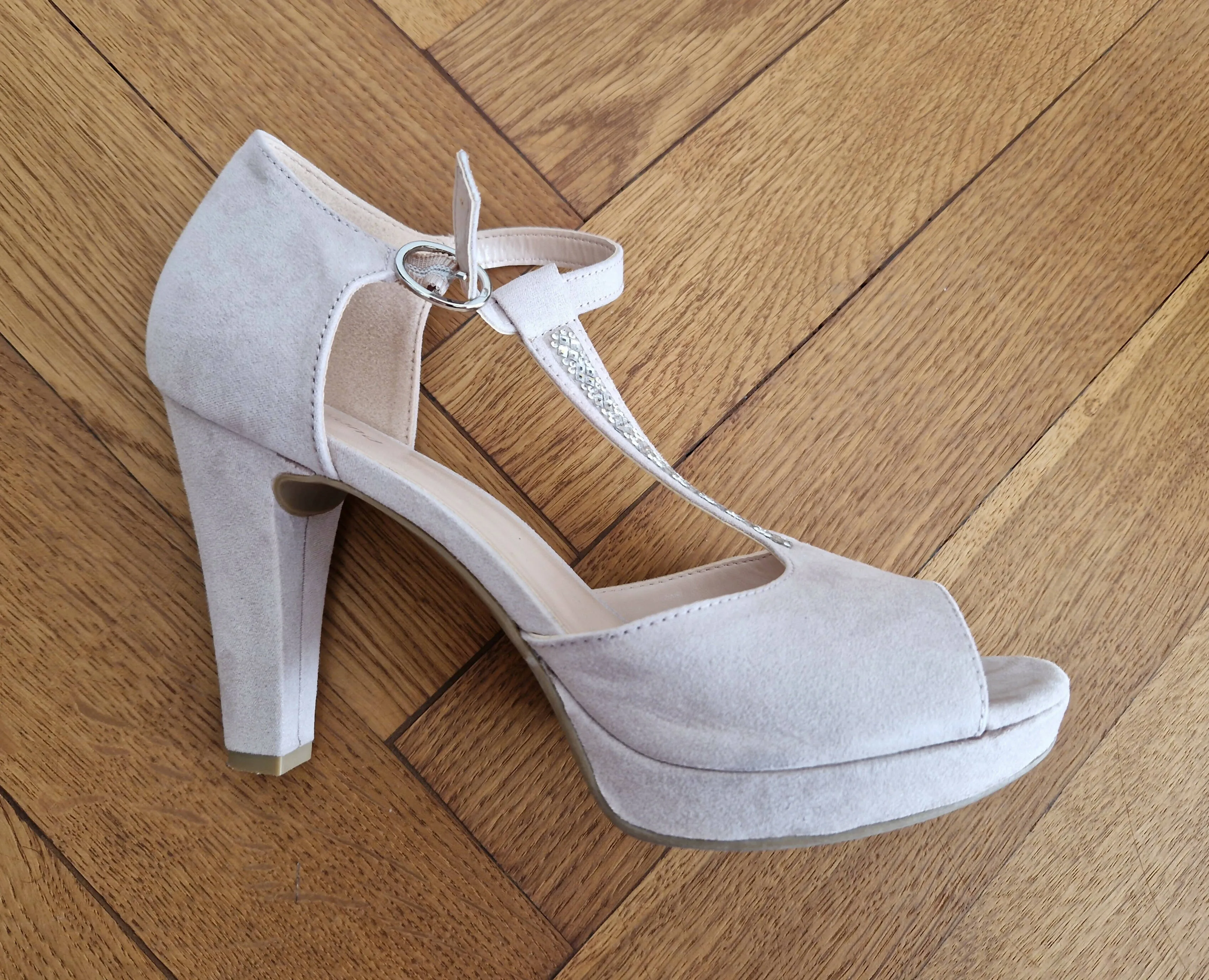 Beige High Heels