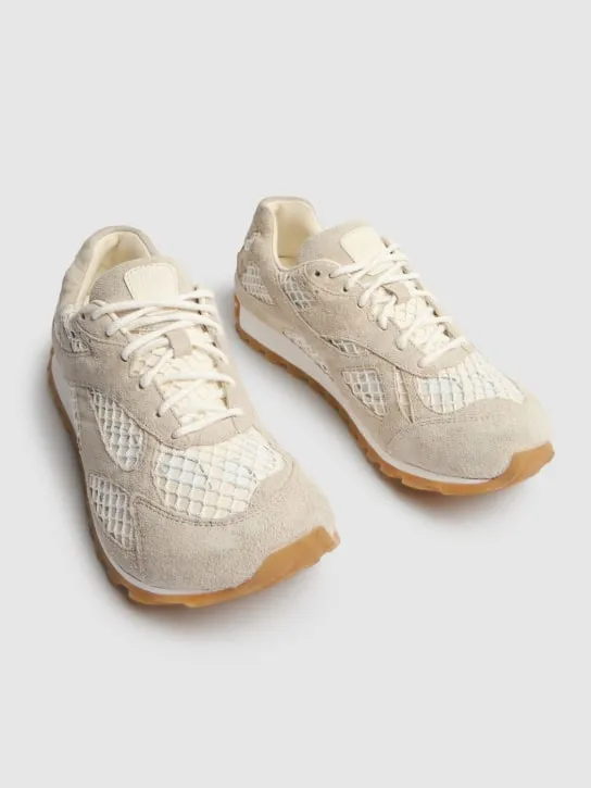 Bottega Veneta   40mm Orbit fishnet sneakers 