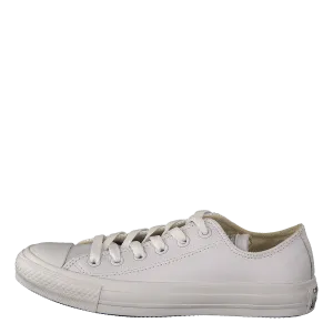 Chuck Taylor All Star Ox Leather White Monochrome