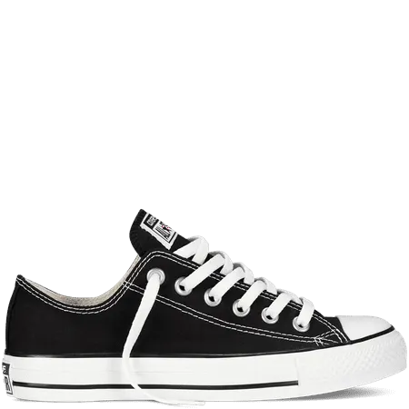 Converse Chuck Taylor All Star Low Sneaker, Black/White, S