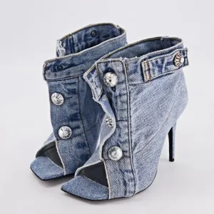 Cordova Denim High Heels