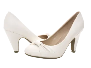 Damen High Heels Brautschuhe Hochzeit Abendschuhe Pumps Riemen White # 7429