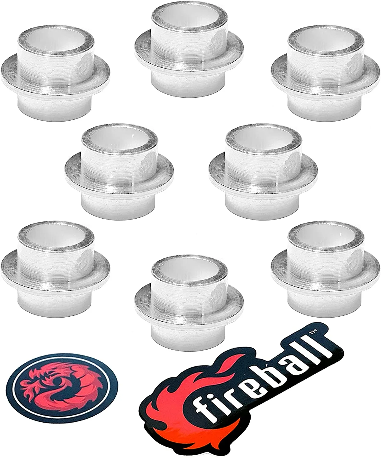 Fireball Dragon Bearing Self Centering Spacers, Silver