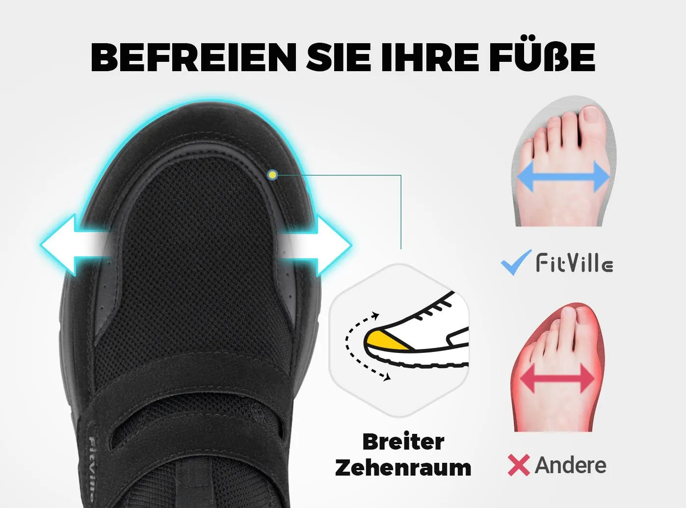 FitVille Herren Cloud Wanderer V5