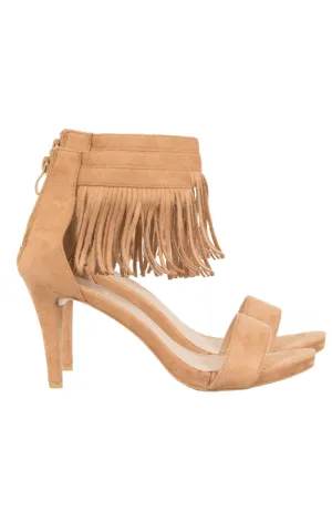 Fringe Heels Camel