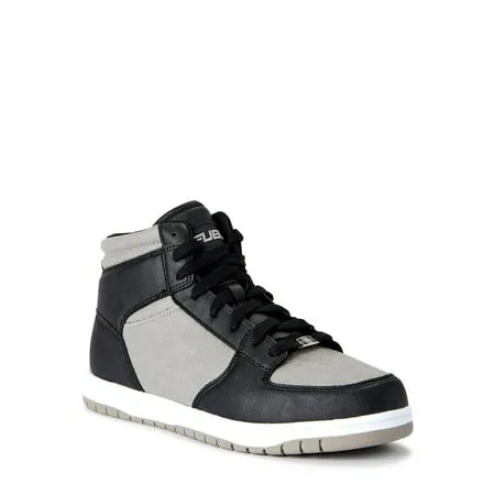 FUBU Men's Heritage Basketball High-Top SneakersGray,