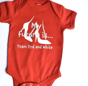 Future Team Red & White Onesie - Delta Sigma Theta