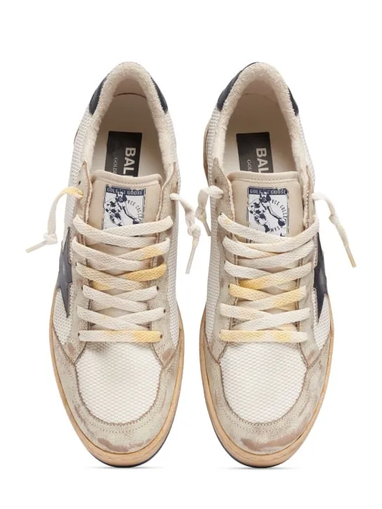 Golden Goose   Ballstar leather &amp; mesh sneakers 