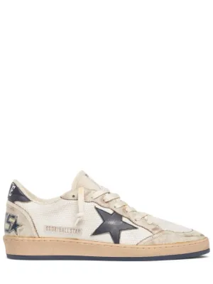 Golden Goose   Ballstar leather &amp; mesh sneakers 