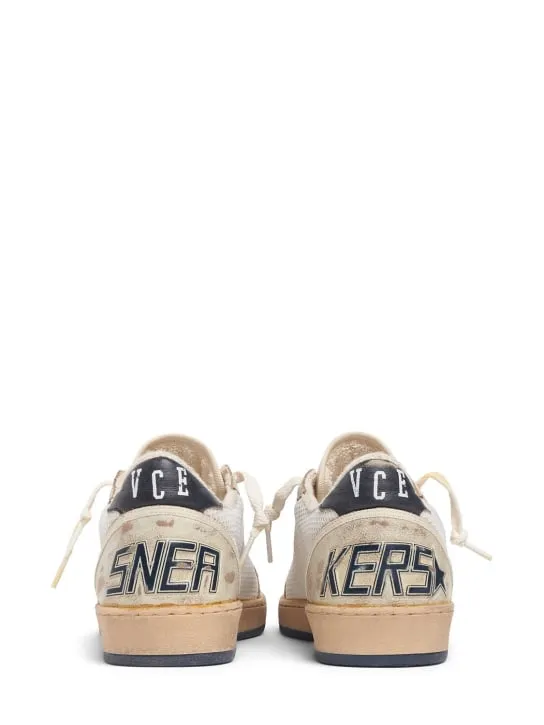 Golden Goose   Ballstar leather &amp; mesh sneakers 