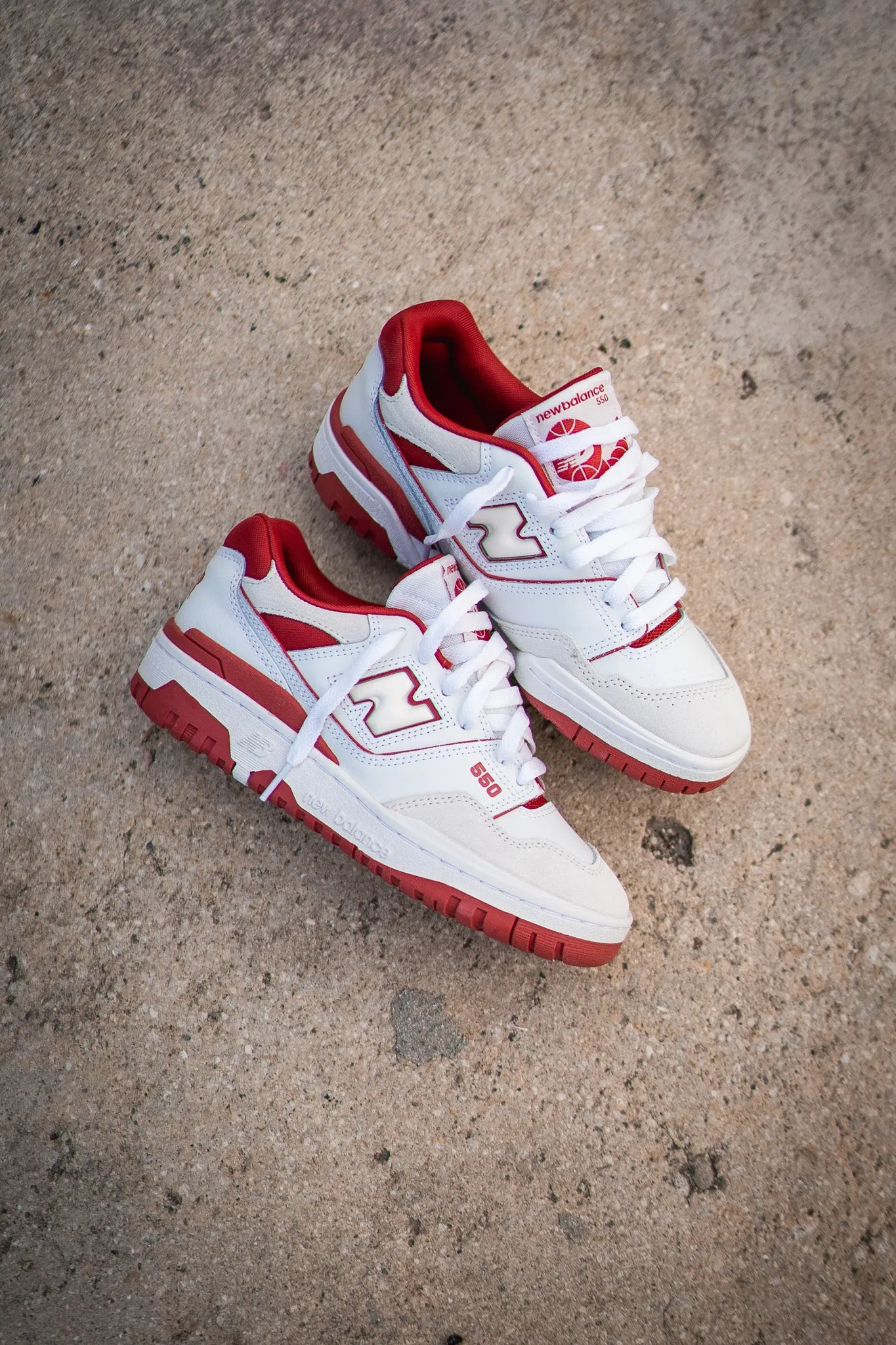 GRADESCHOOL New Balance 550 (White/Red) - GSB550TF