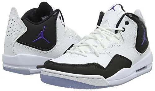 Jordan Nike Men's Courtside 23 White/Dark Concord/Black Basketball Shoe 11.5 Men US