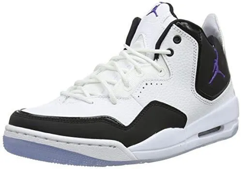 Jordan Nike Men's Courtside 23 White/Dark Concord/Black Basketball Shoe 11.5 Men US