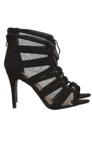 Lace Up Heels Schwarz 2.0