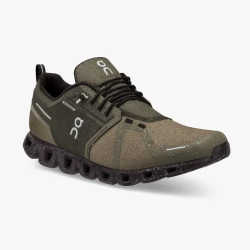 LADIES ON CLOUD 5 WATERPROOF -  OLIVE/BLACK