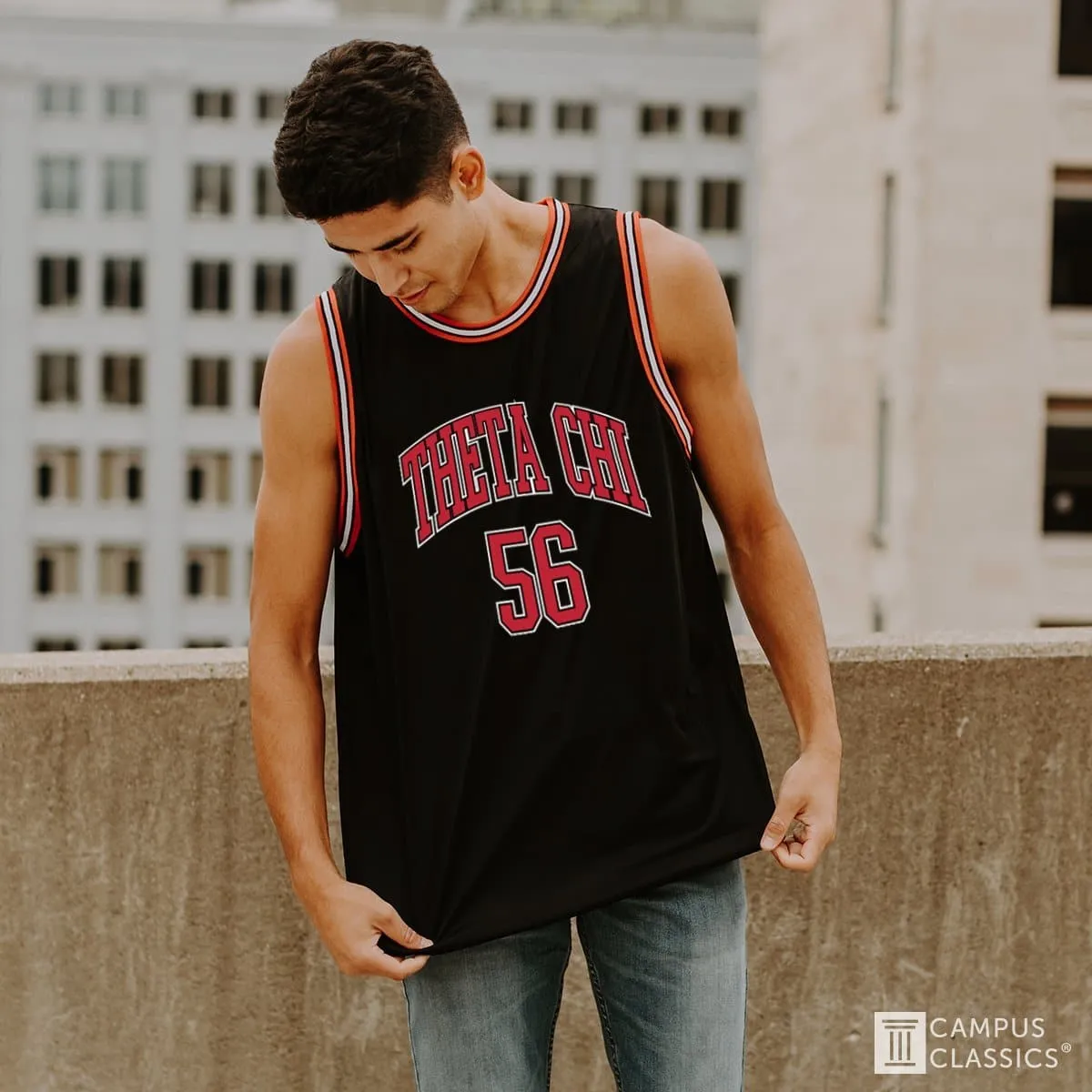 Lambda Chi Black Basketball Jersey