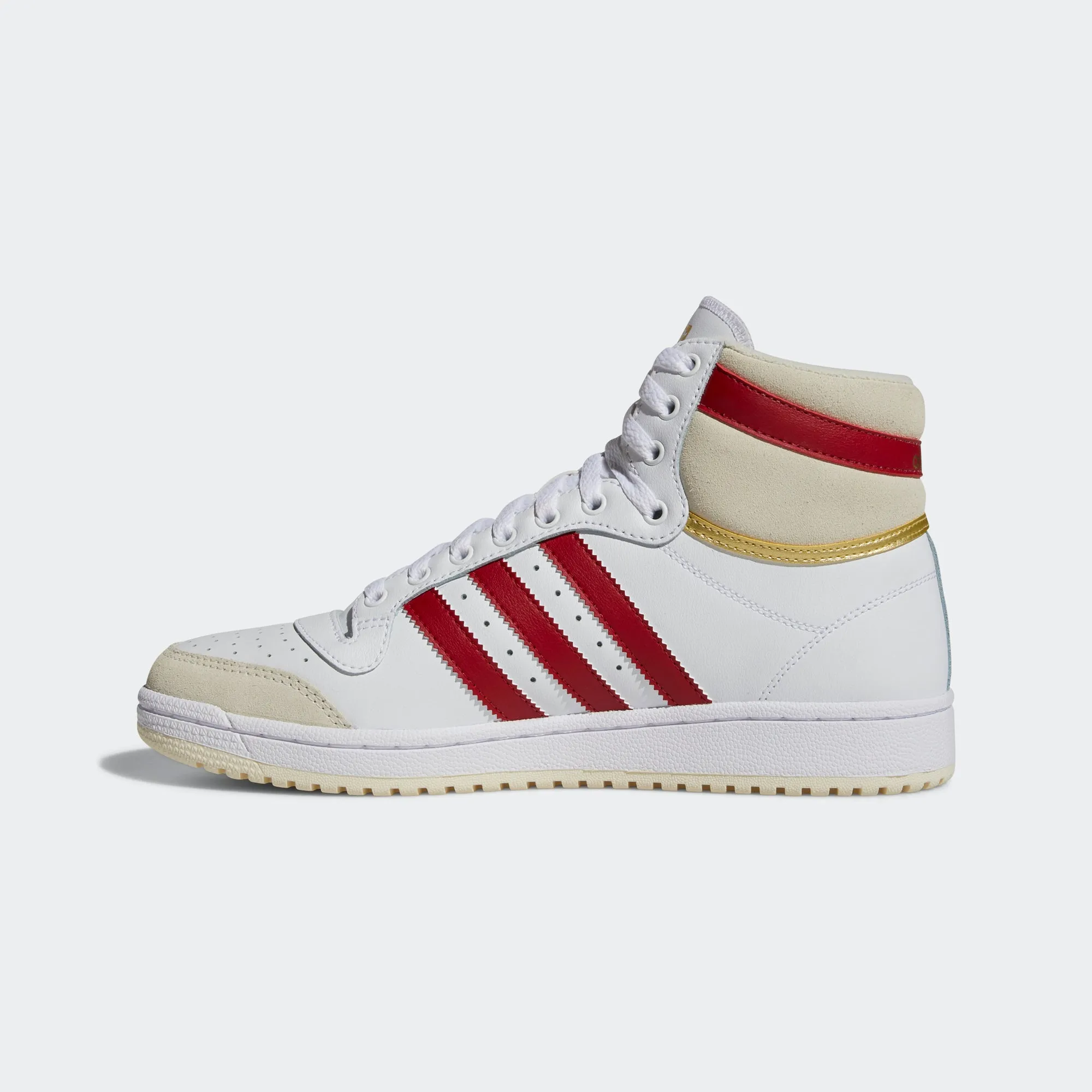 Men’s adidas Originals Top Ten Shoes White Red