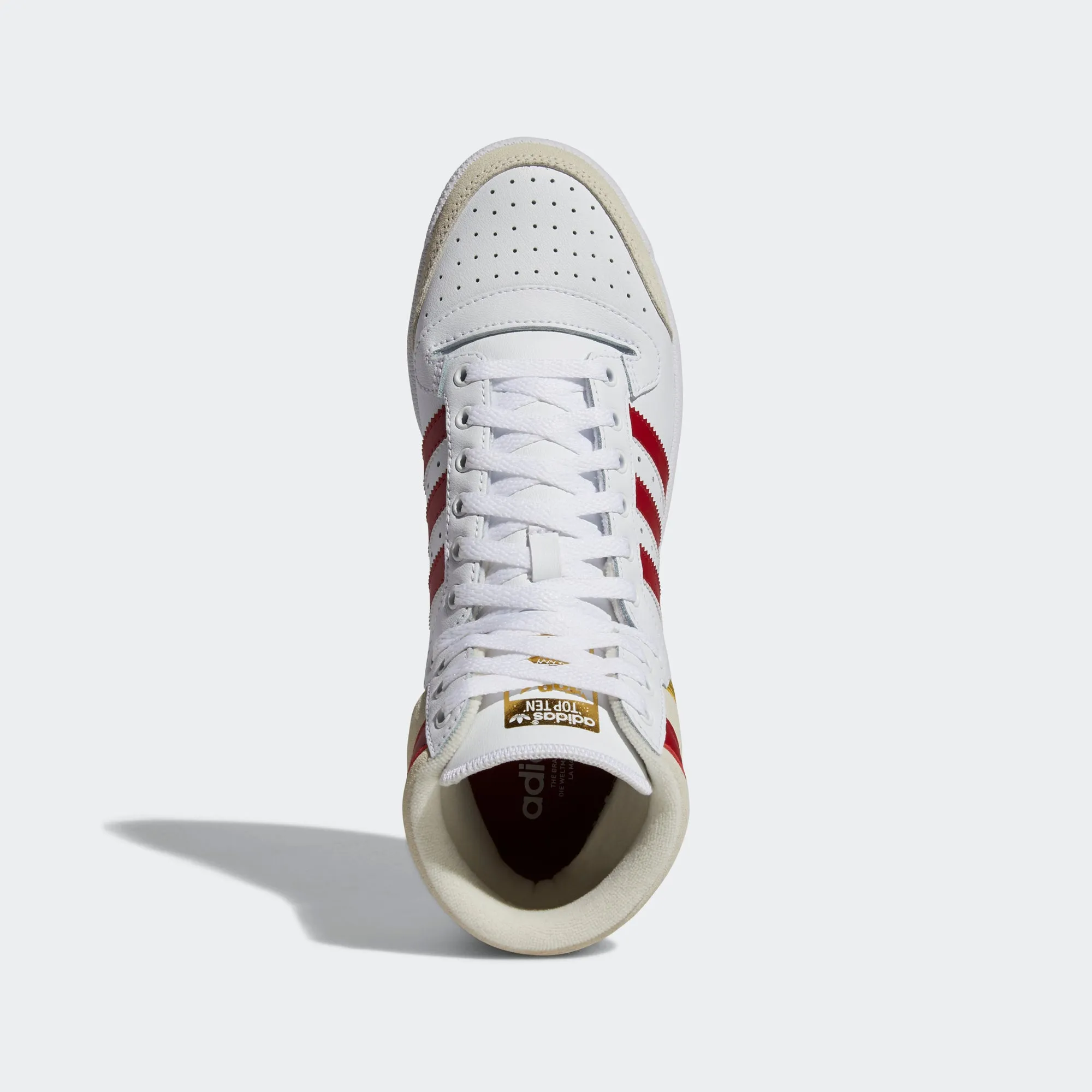 Men’s adidas Originals Top Ten Shoes White Red