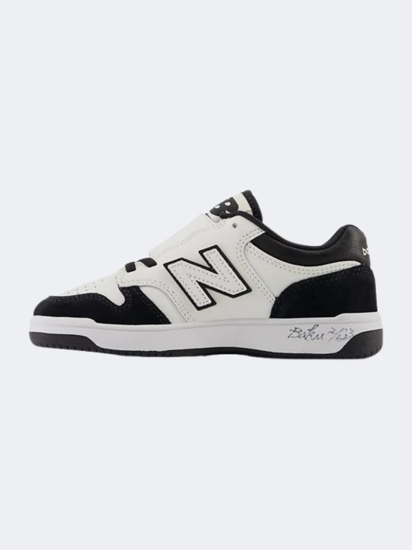 New Balance Bb480 Ps Lifestyle Shoes Black/Sea Salt