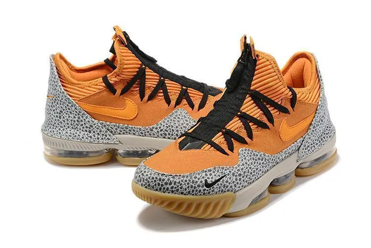 Nike Lebron XVI 16 Low 'Safari' Orange Cement Men Shoes !!! CYBER MONDAY SALE !!!