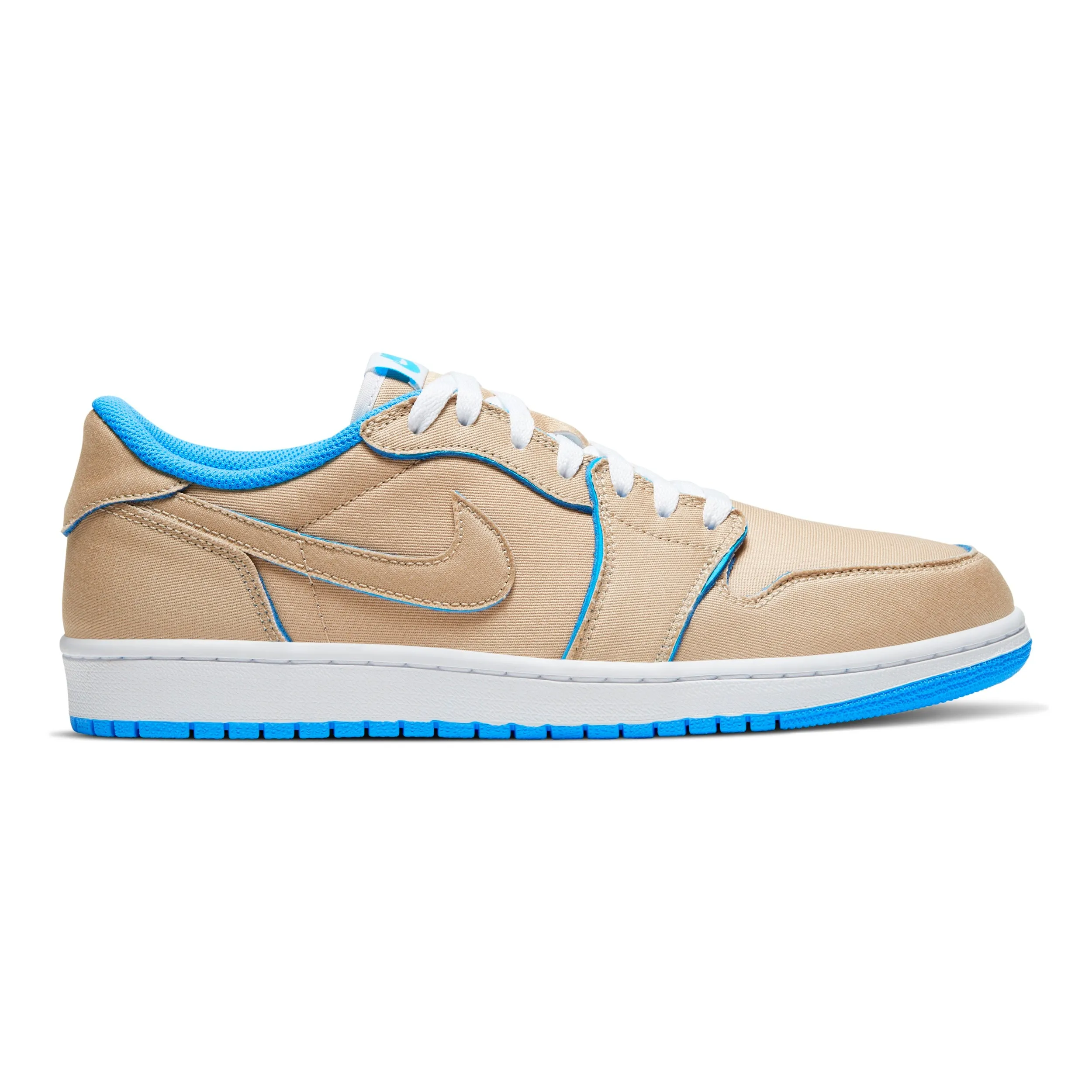 Nike SB - Air Jordan 1 Low QS Shoes - (Lance Mountain) Desert Ore / Royal Blue - Dark Powder Blue