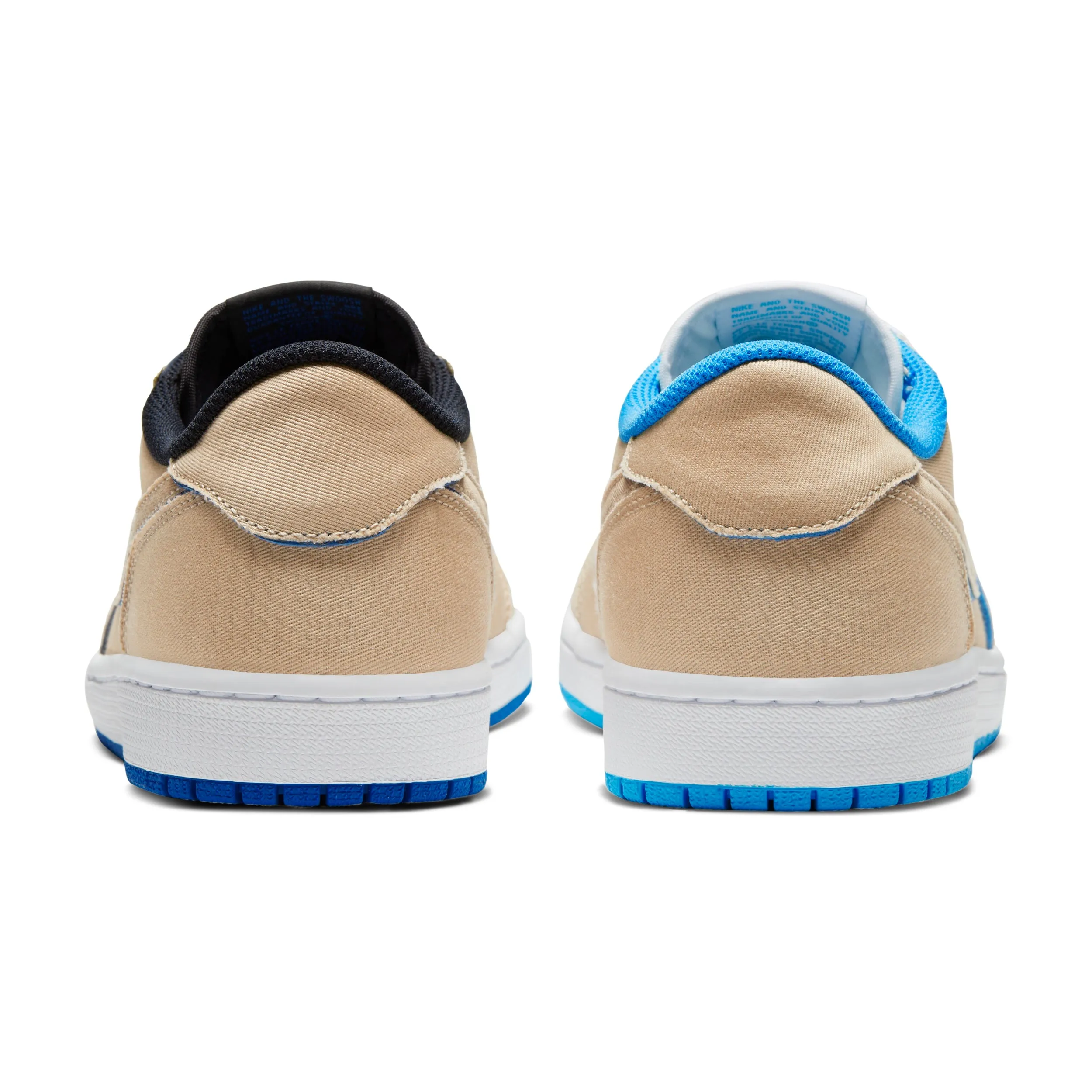 Nike SB - Air Jordan 1 Low QS Shoes - (Lance Mountain) Desert Ore / Royal Blue - Dark Powder Blue