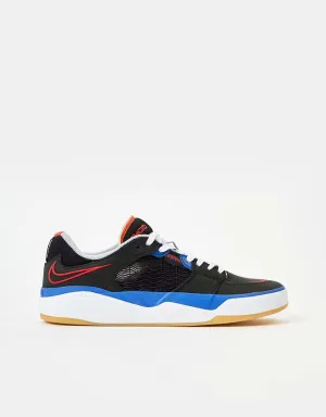 Nike SB Ishod Premium Skate Shoes - Black/University Red-Hyper Royal