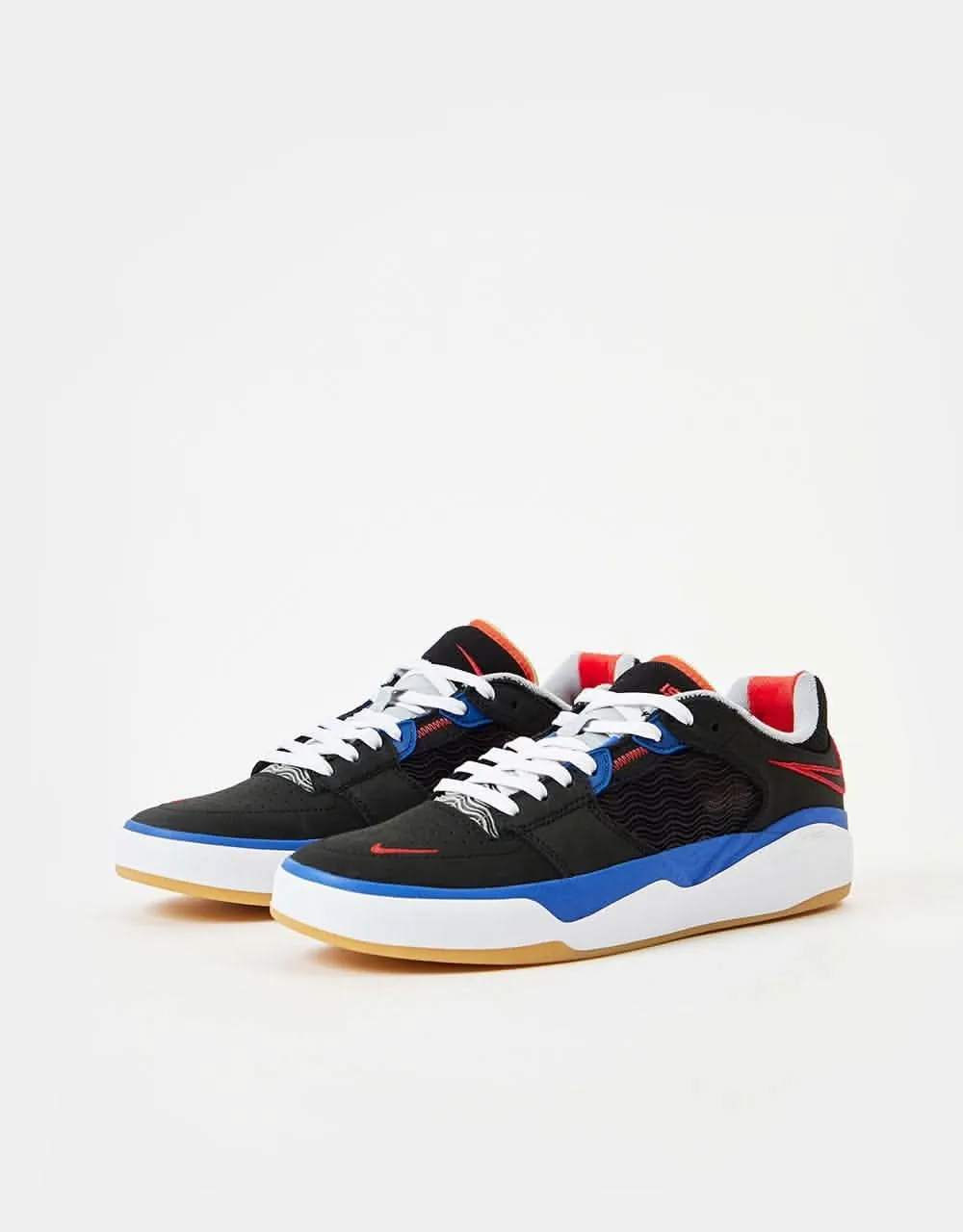 Nike SB Ishod Premium Skate Shoes - Black/University Red-Hyper Royal