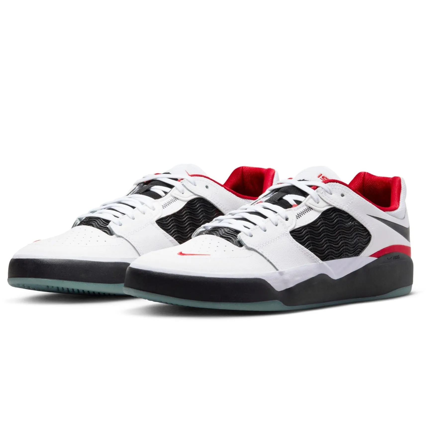 Nike SB Ishod Wair Premium Skateboard Shoe - White/Black-University Red-Black