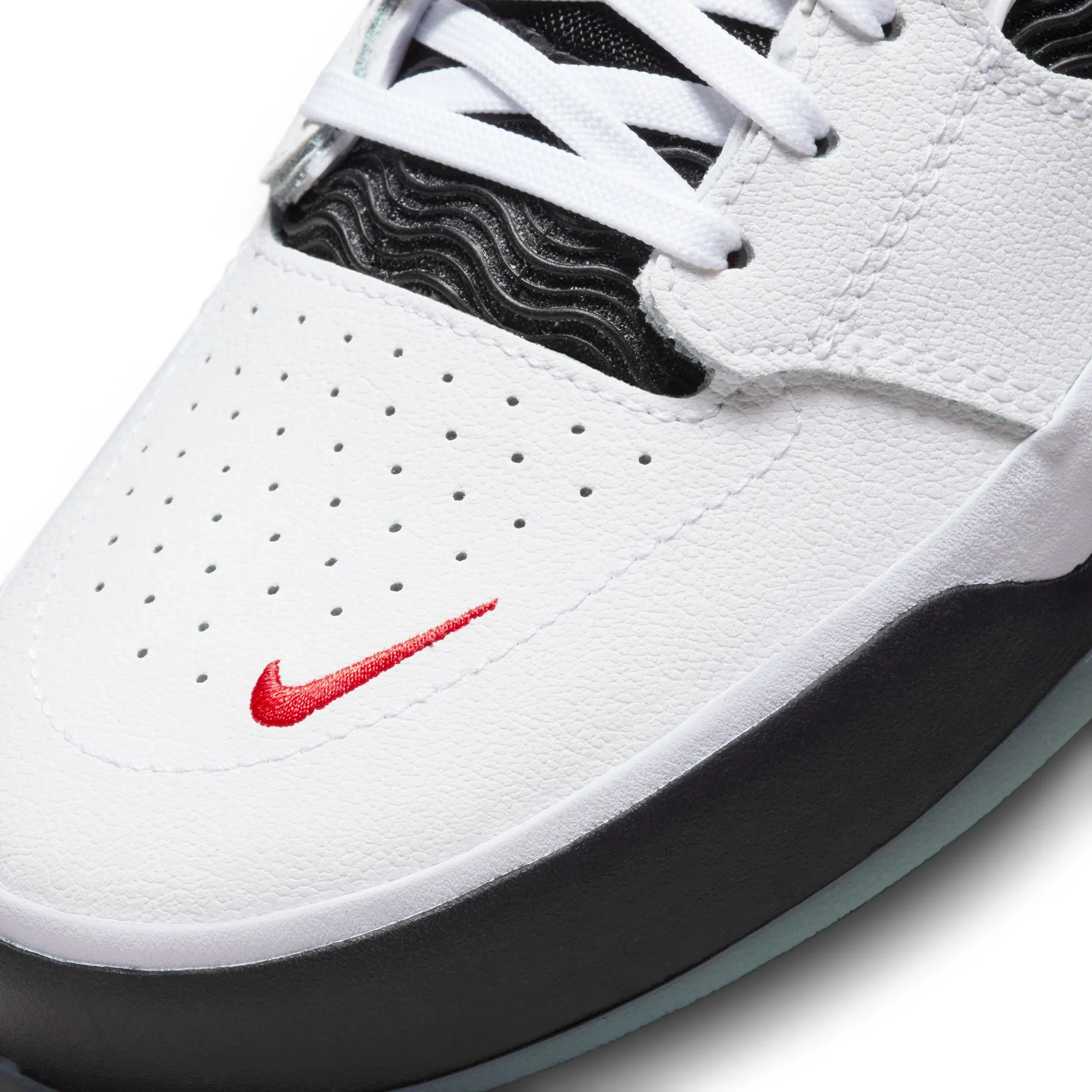 Nike SB Ishod Wair Premium Skateboard Shoe - White/Black-University Red-Black