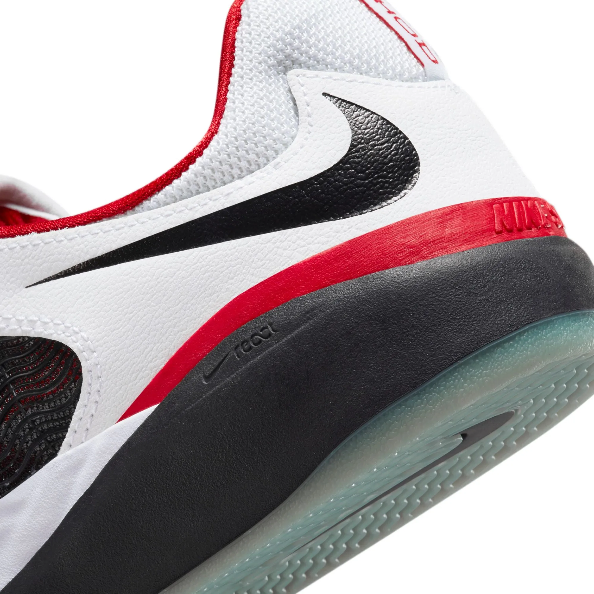 Nike SB Ishod Wair Premium Skateboard Shoe - White/Black-University Red-Black