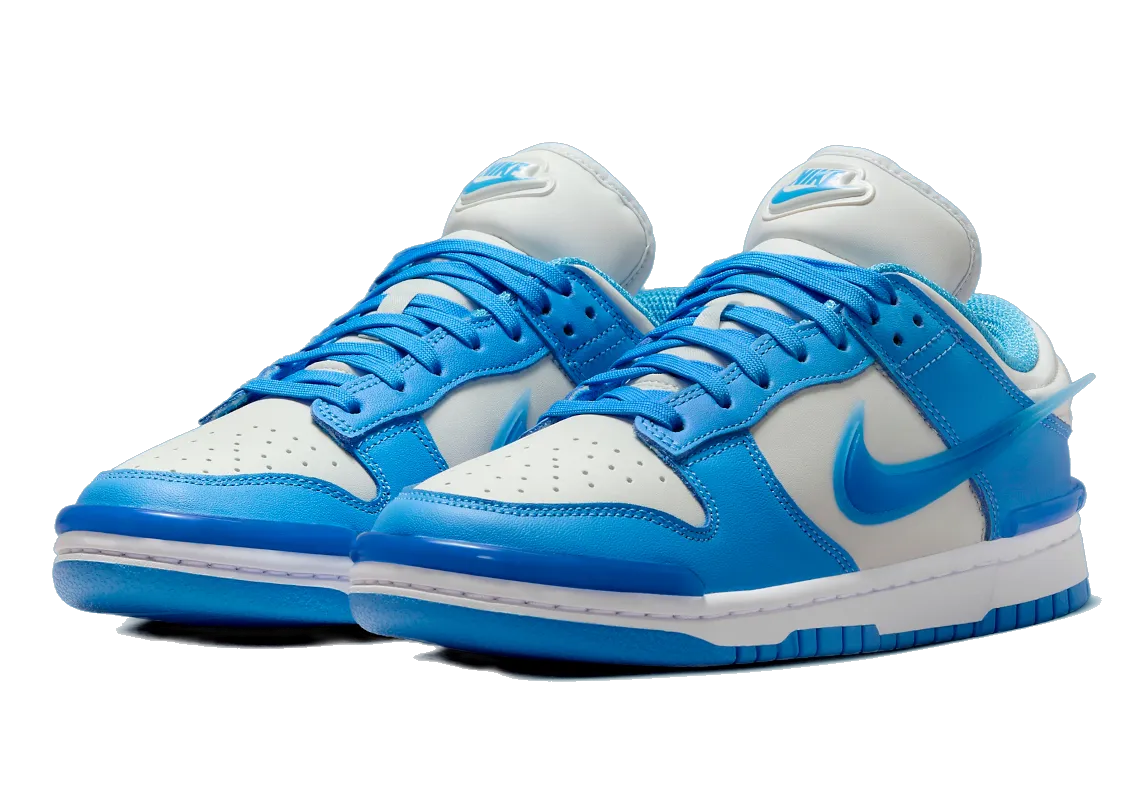 Nike Women's Dunk Low Twist Shoes - Photon Dust / University Blue / White